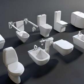 现代马桶3D模型下载